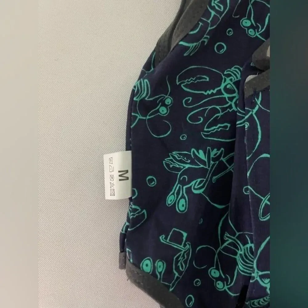 Dog onsie blue and‎ green size medium